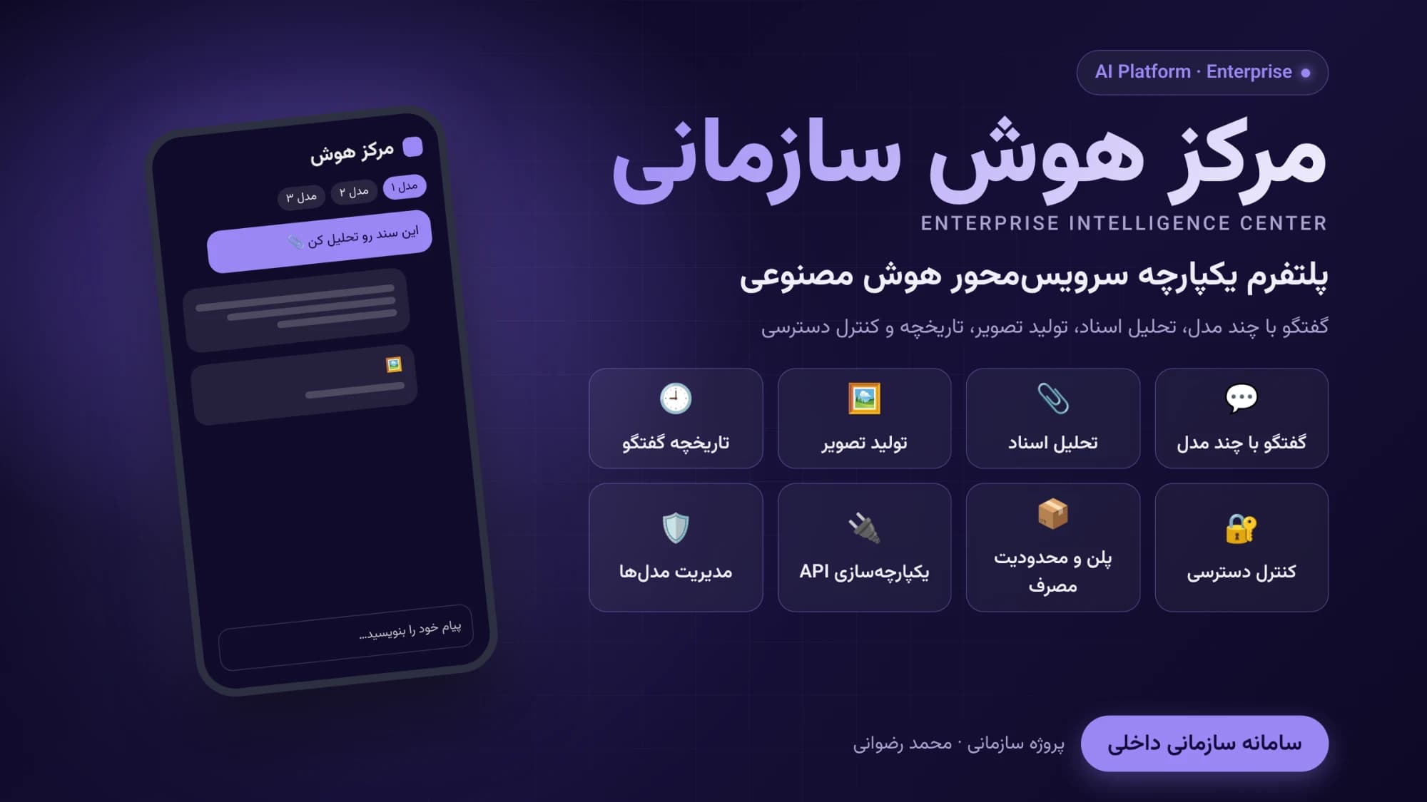 بنر پروژه مرکز هوش سازمانی